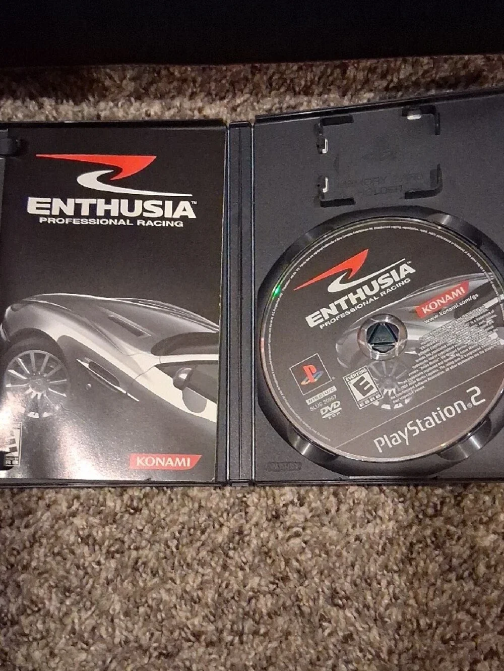 Sony PlayStation 2 Enthusia Professional Racing - Black, Silver, Red